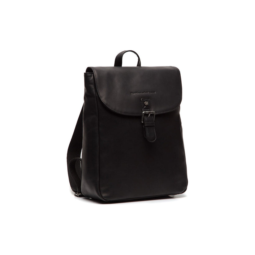 Vermont Full-Grain Leather Backpack in Classic 100% Full-Grain Leather - Full Exterior Front Profile View | Buy Online
