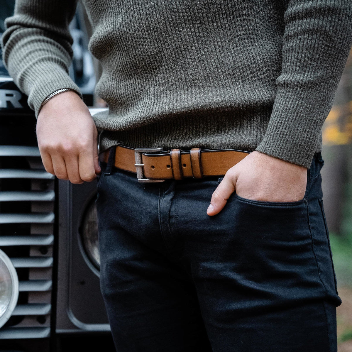 
Aayden Cuir Pleine Fleur Belt pour Homme – alternate product view 3