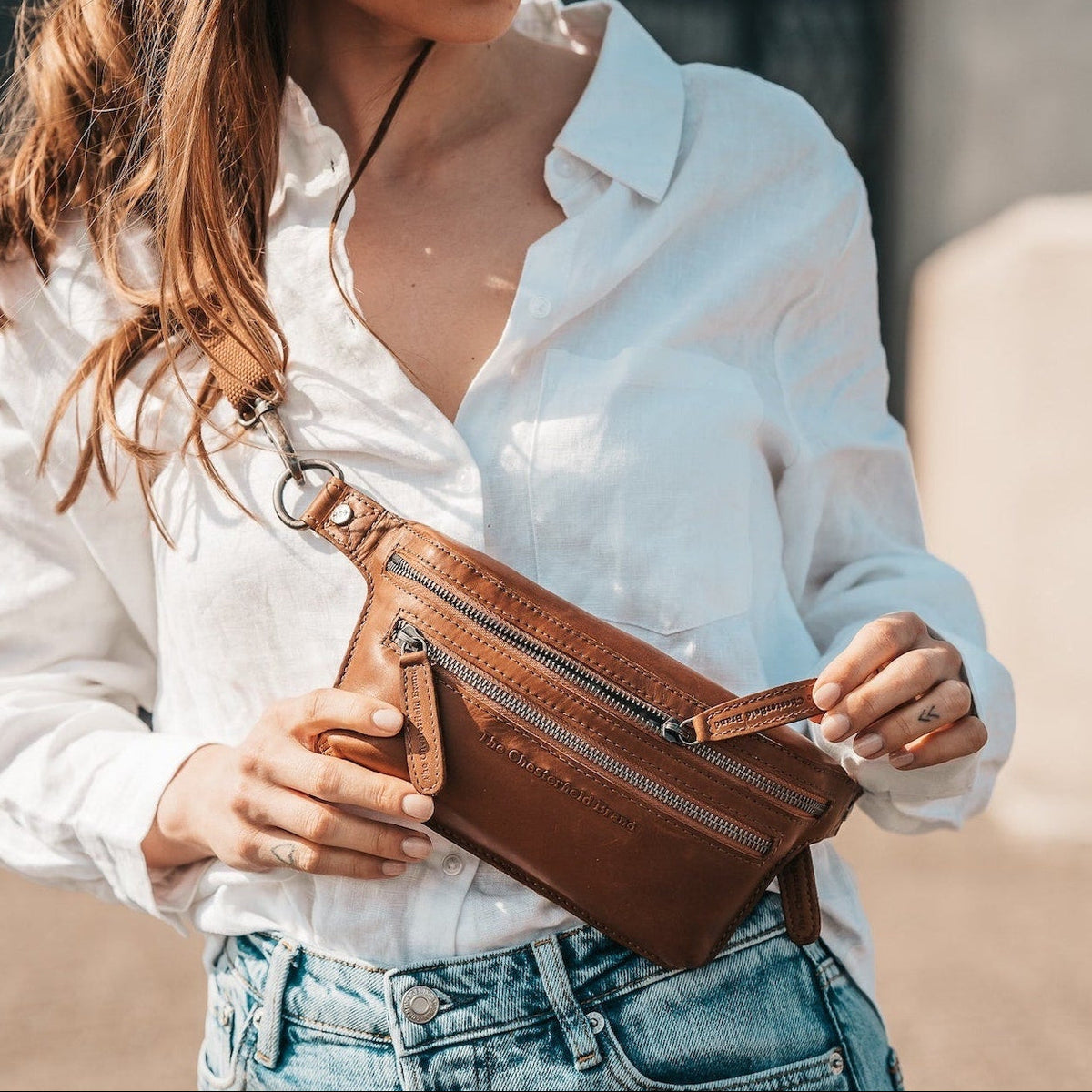 Toronto Cuir pleine fleur Belt Bag – Vue produit alternative 2