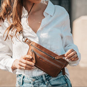 Toronto Cuir pleine fleur Belt Bag – Vue produit alternative 2