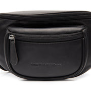 Vernio Full-Grain Ceinture en Cuir Bag pour Femme - Structured Side Profile Showing Gusset Depth &amp; Expansion Capacity