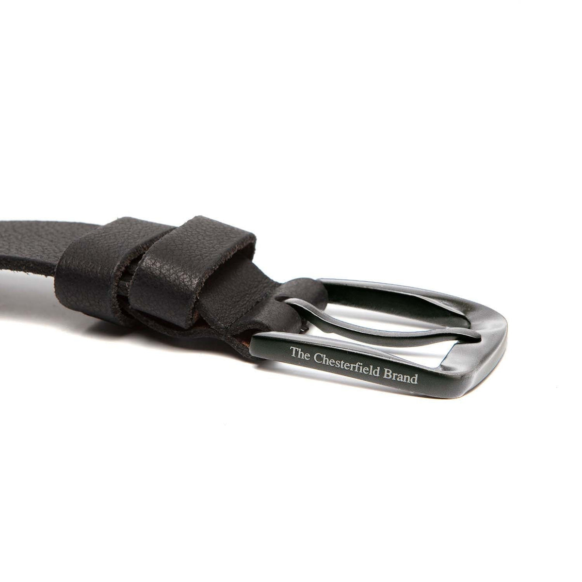 Classic 100% Full-Grain leather Belt - Rear Perspective Showing Reinforced Leather Straps &amp; Stitching