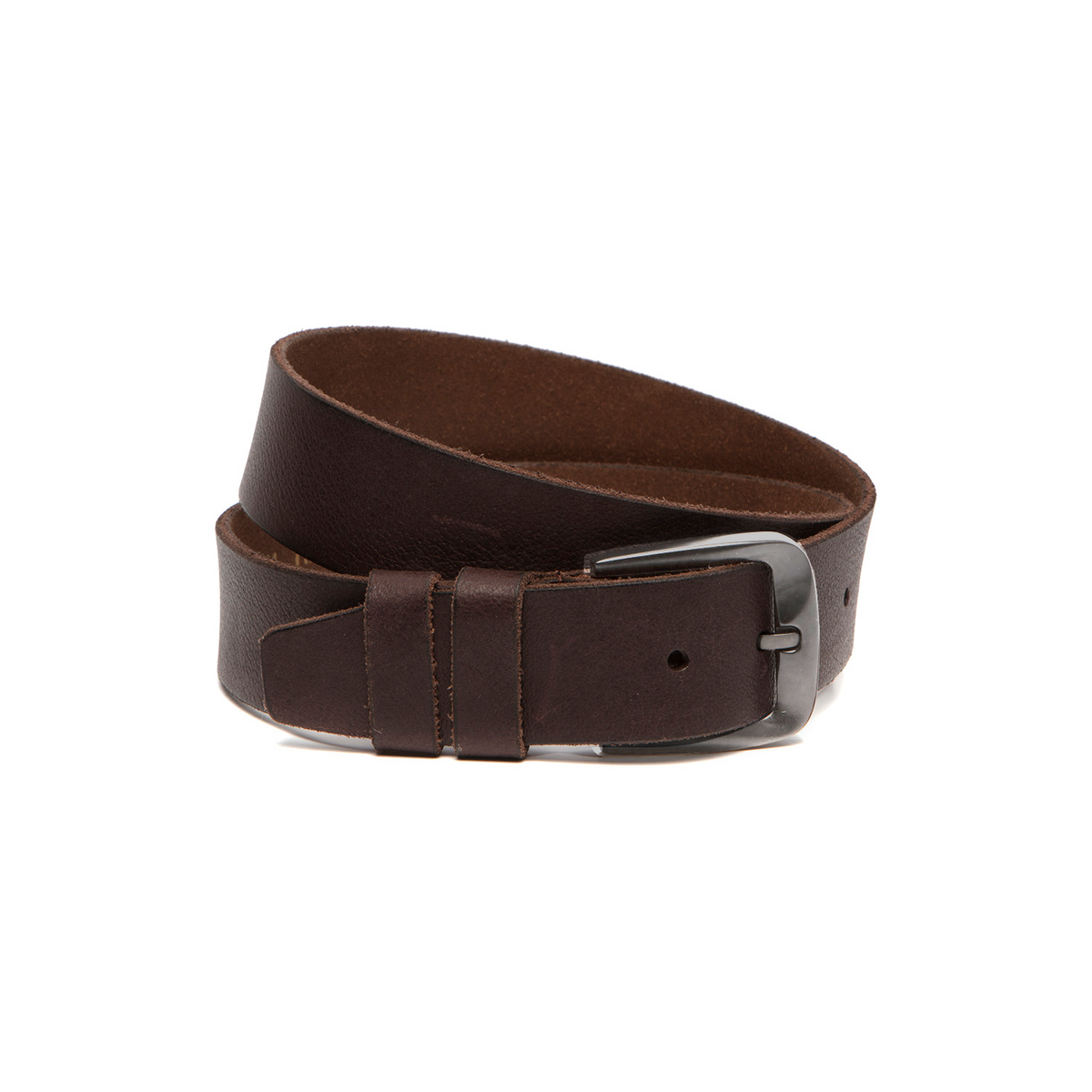 Solid Antique Brass Hardware &amp; Heavy-Duty Dual Zipper Detail on Copper Full-Grain Ceinture en Cuir pour Homme