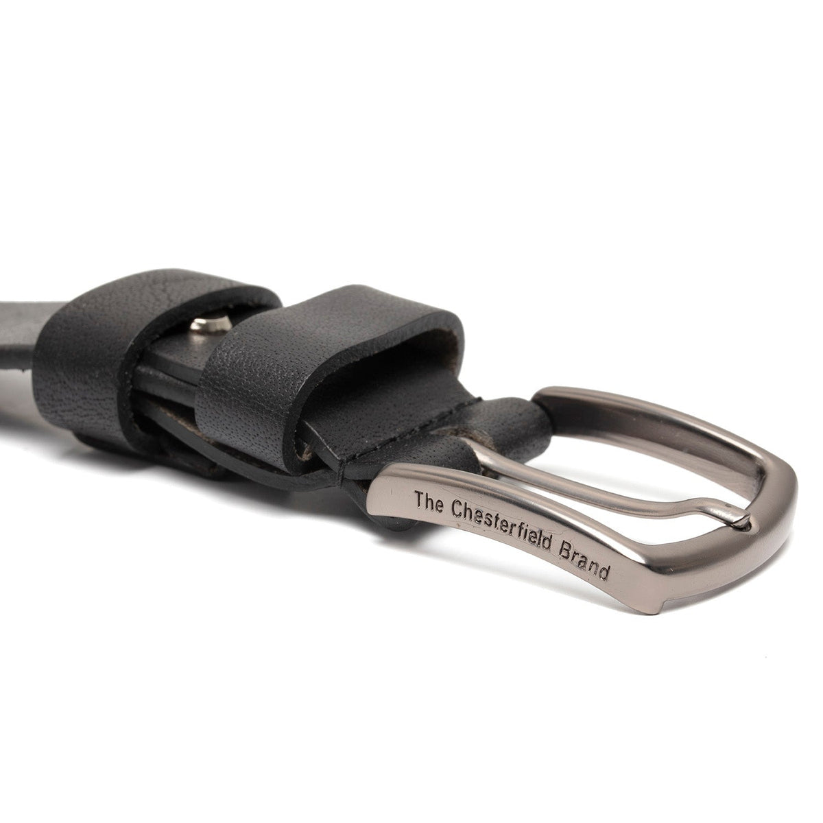 Classic 100% Full-Grain leather Belt - Rear Perspective Showing Reinforced Leather Straps &amp; Stitching