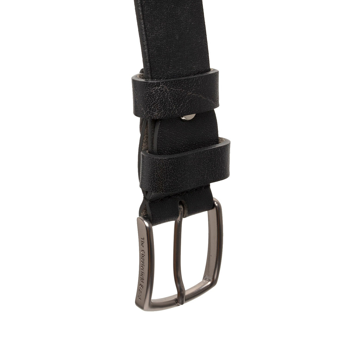 Morrison Full-Grain Ceinture en Cuir pour Homme - Structured Side Profile Showing Gusset Depth &amp; Expansion Capacity