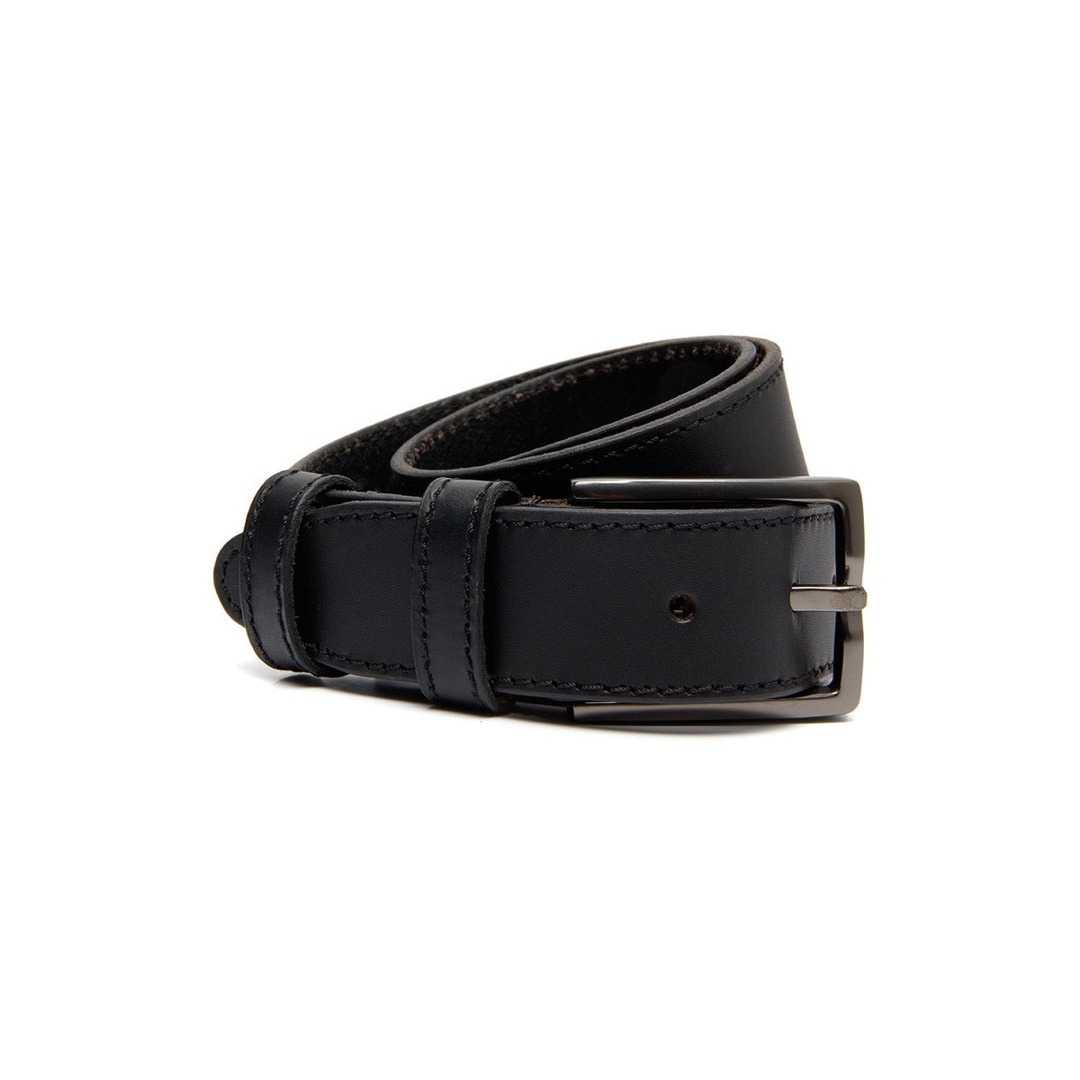 Camelaro Full-Grain Ceinture en Cuir pour Homme in Tan 100% Full-Grain Leather - Full Exterior Front Profile View | Acheter en ligne