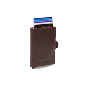 100% Full-Grain Wax Pull-Up 100% Full-Grain Leather Grain Texture & Handcrafted Patina Detail