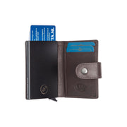Barrea Full-Grain Leather Card Holder pour Femme – Vue produit alternative 3