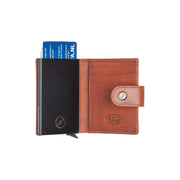 Barrea Full-Grain Leather Card Holder pour Femme – Vue produit alternative 3