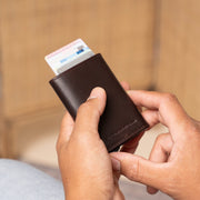 Lancaster Full-Grain Leather Card Holder – Vue produit alternative 2