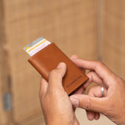Lancaster Full-Grain Leather Card Holder – Vue produit alternative 2