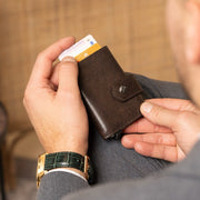 Larino Full-Grain Leather Card Holder pour Femme – Vue produit alternative 2