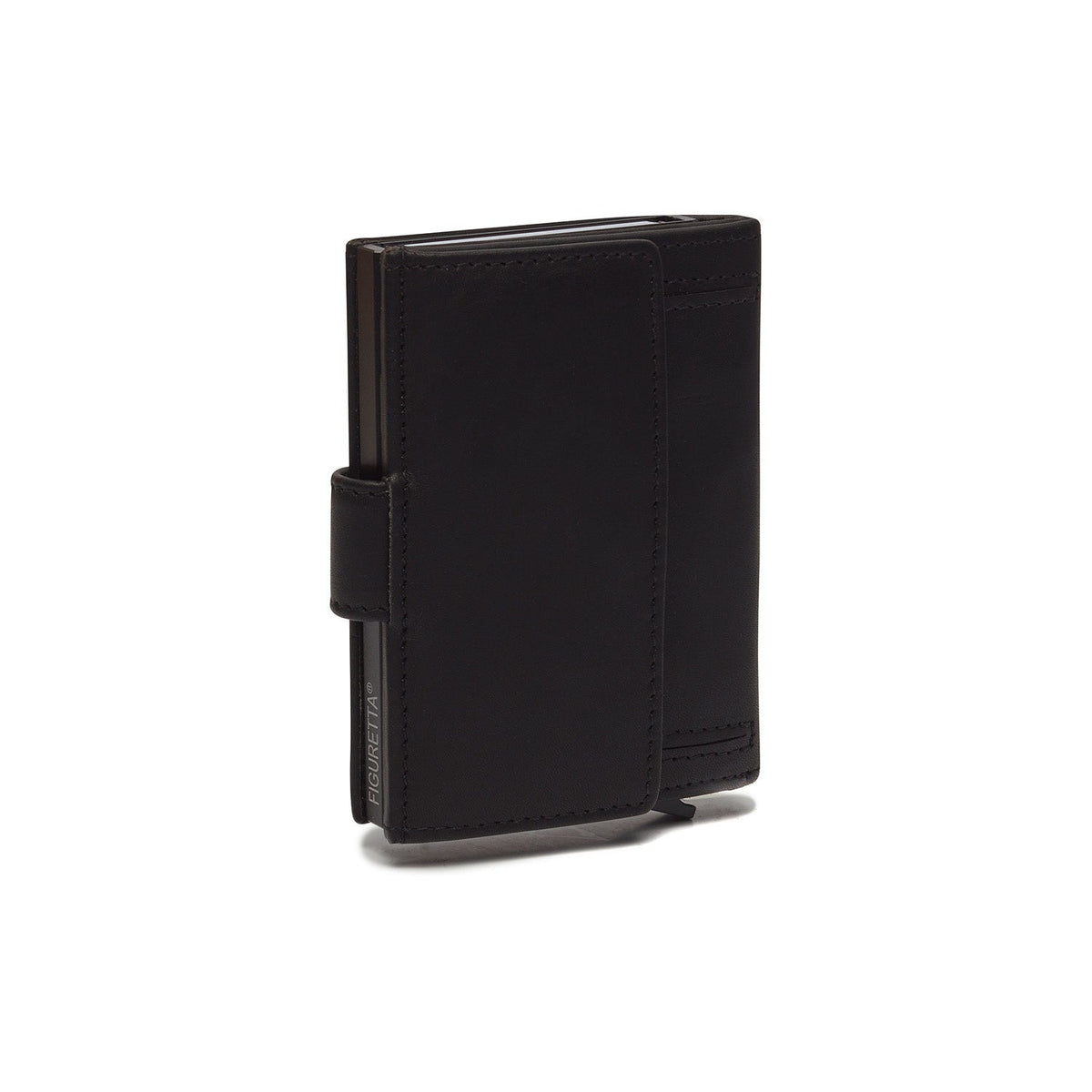 Solid Antique Brass Hardware &amp; Heavy-Duty Dual Zipper Detail on Leipzig Full-Grain Leather Card Holder pour Femme