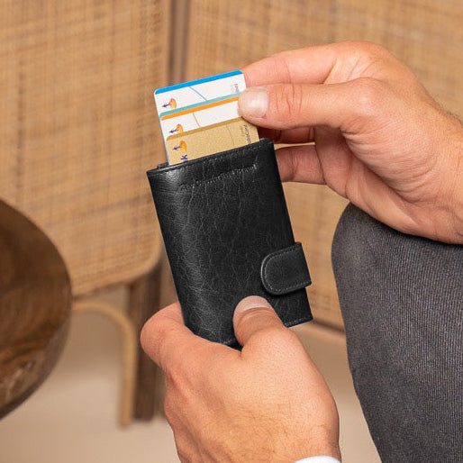 Mannheim Full-Grain Leather Card Holder pour Femme