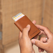 Palma Full-Grain Leather Card Holder pour Femme – Vue produit alternative 2
