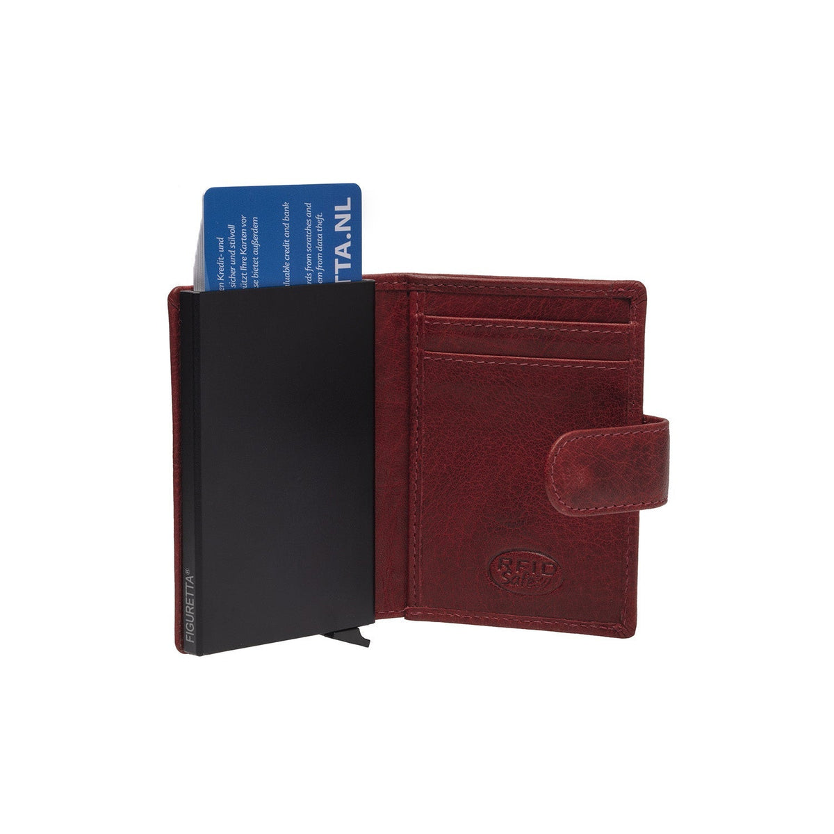 Prague Full-Grain Leather Card Holder pour Femme – Vue produit alternative 3