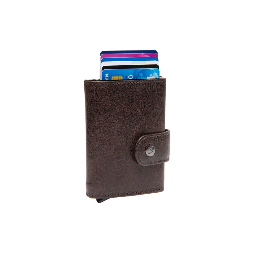 Varrano Full-Grain Leather Card Holder pour Femme