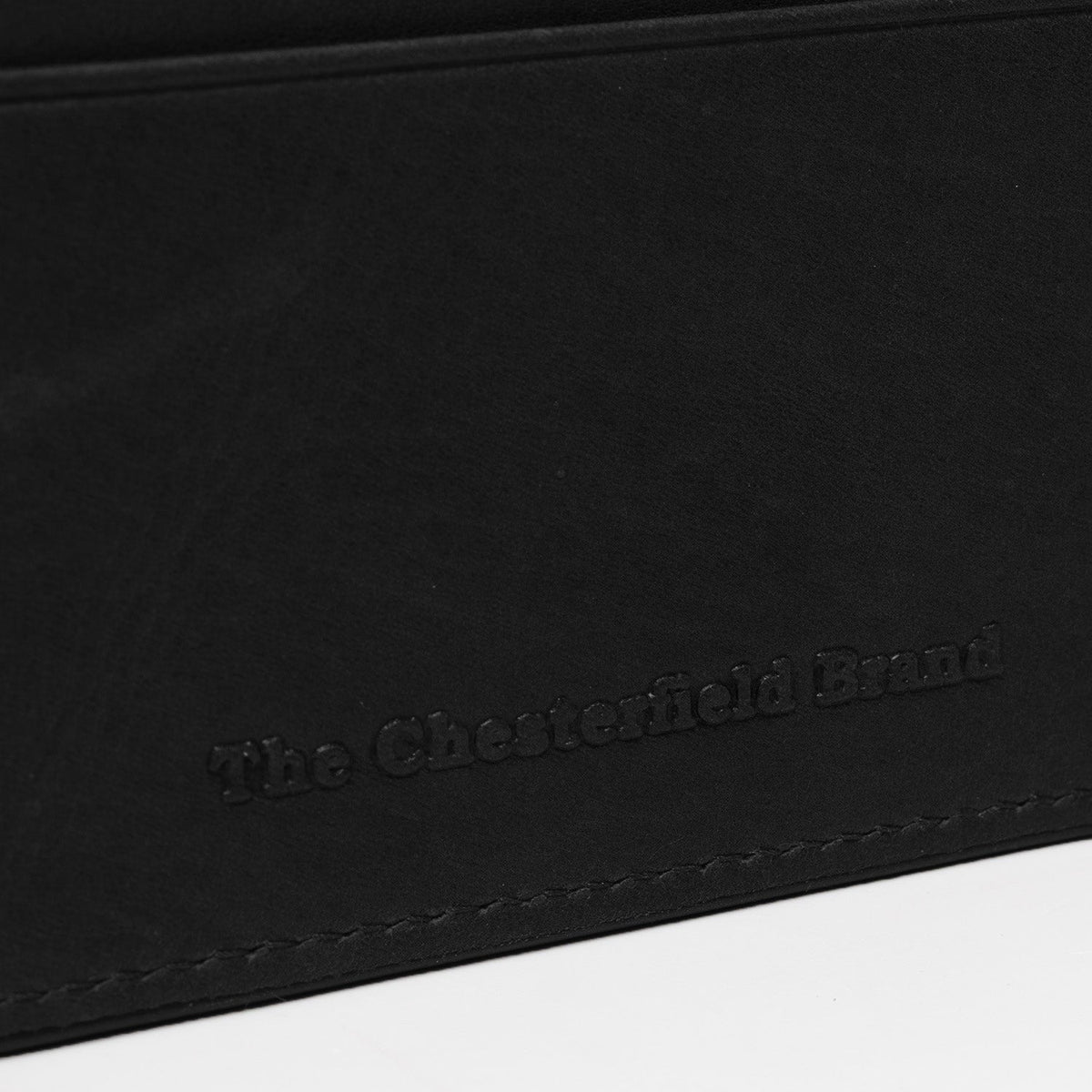 Solid Antique Brass Hardware &amp; Heavy-Duty Dual Zipper Detail on Leather Card Wallet pour Femme