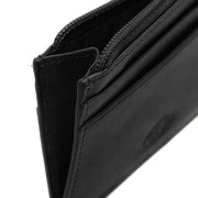 Classic 100% Full-Grain leather Wallet - Rear Perspective Showing Reinforced Leather Straps &amp; Stitching