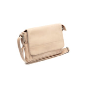 Ann Full-Grain Leather Crossbody Bag pour Femme in Classic 100% Full-Grain Leather - Full Exterior Front Profile View | Acheter en ligne