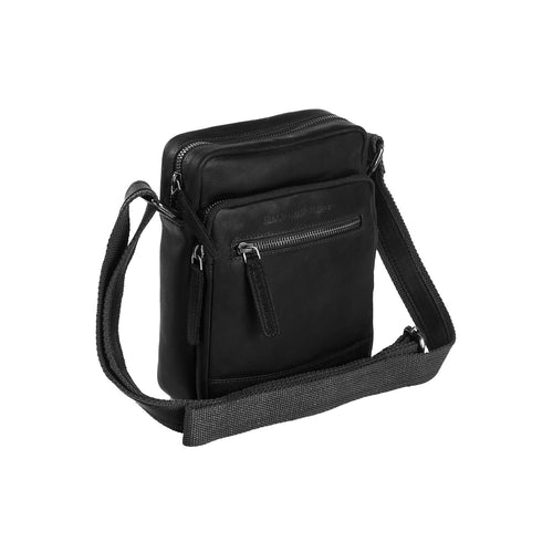 Birmingham Full-Grain Leather Crossbody Bag in Classic 100% Full-Grain Leather - Full Exterior Front Profile View | Buy Online