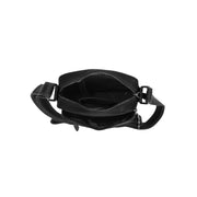 Birmingham Full-Grain Leather Crossbody Bag pour Homme - Structured Side Profile Showing Gusset Depth &amp; Expansion Capacity