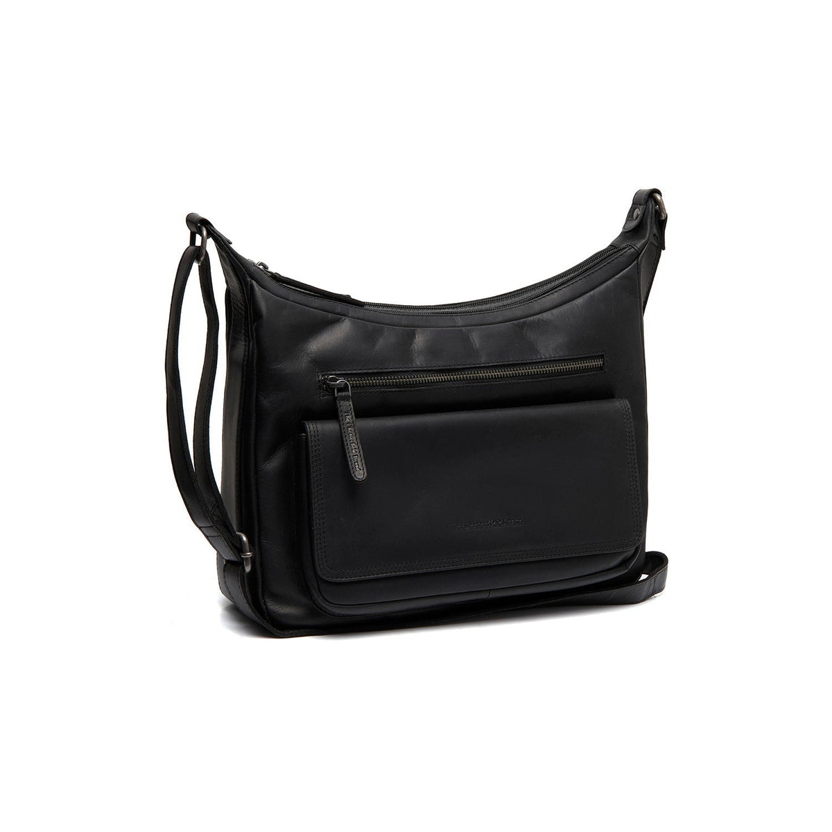 Bryson Full-Grain Leather Crossbody Bag pour Femme in Classic 100% Full-Grain Leather - Full Exterior Front Profile View | Acheter en ligne