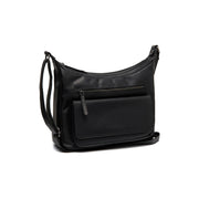 Bryson Full-Grain Leather Crossbody Bag pour Femme in Classic 100% Full-Grain Leather - Full Exterior Front Profile View | Acheter en ligne