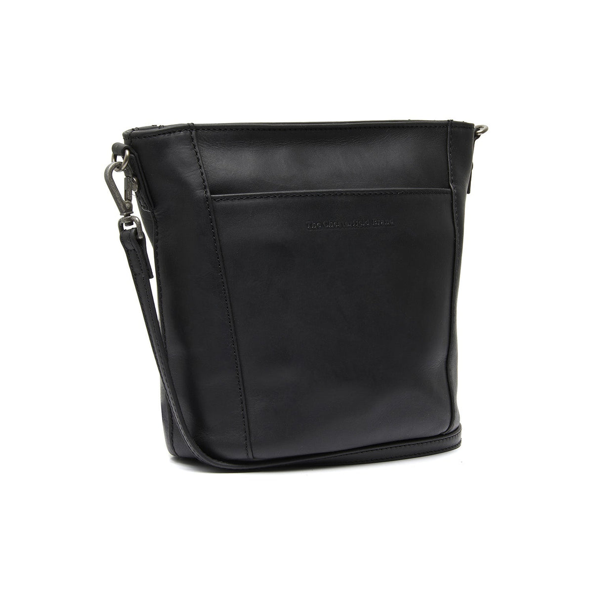 Fintona Full-Grain Leather Crossbody Bag pour Femme in Classic 100% Full-Grain Leather - Full Exterior Front Profile View | Acheter en ligne