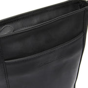Classic 100% Full-Grain leather Bag - Rear Perspective Showing Reinforced Leather Straps &amp; Stitching