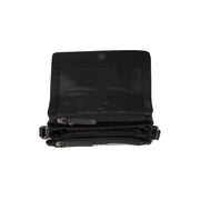 Solid Antique Brass Hardware &amp; Heavy-Duty Dual Zipper Detail on Forano Full-Grain Leather Crossbody Bag pour Femme