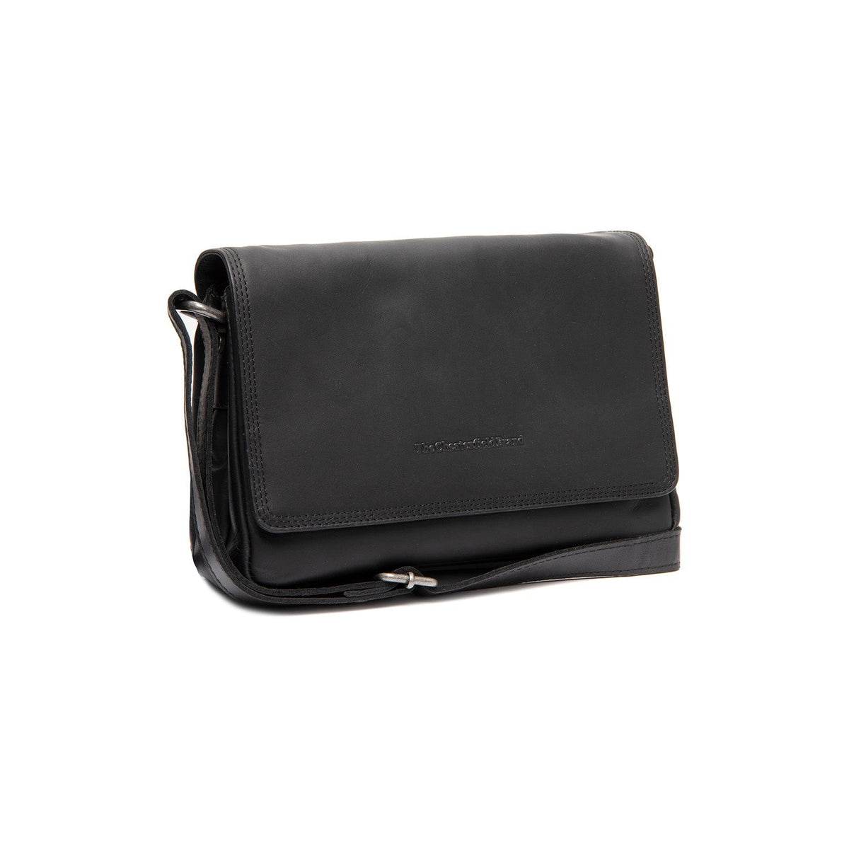Forano Full-Grain Leather Crossbody Bag pour Femme in Classic 100% Full-Grain Leather - Full Exterior Front Profile View | Acheter en ligne