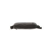 Loraine Full-Grain Leather Crossbody Bag pour Femme - Structured Side Profile Showing Gusset Depth &amp; Expansion Capacity