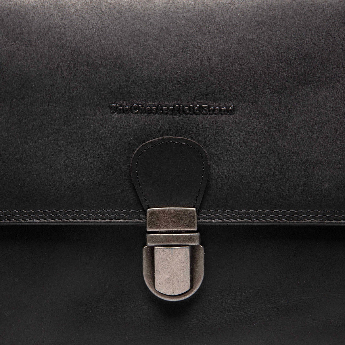 
Classic 100% Full-Grain leather Bag - Perspective arrière montrant les bretelles en cuir renforcées