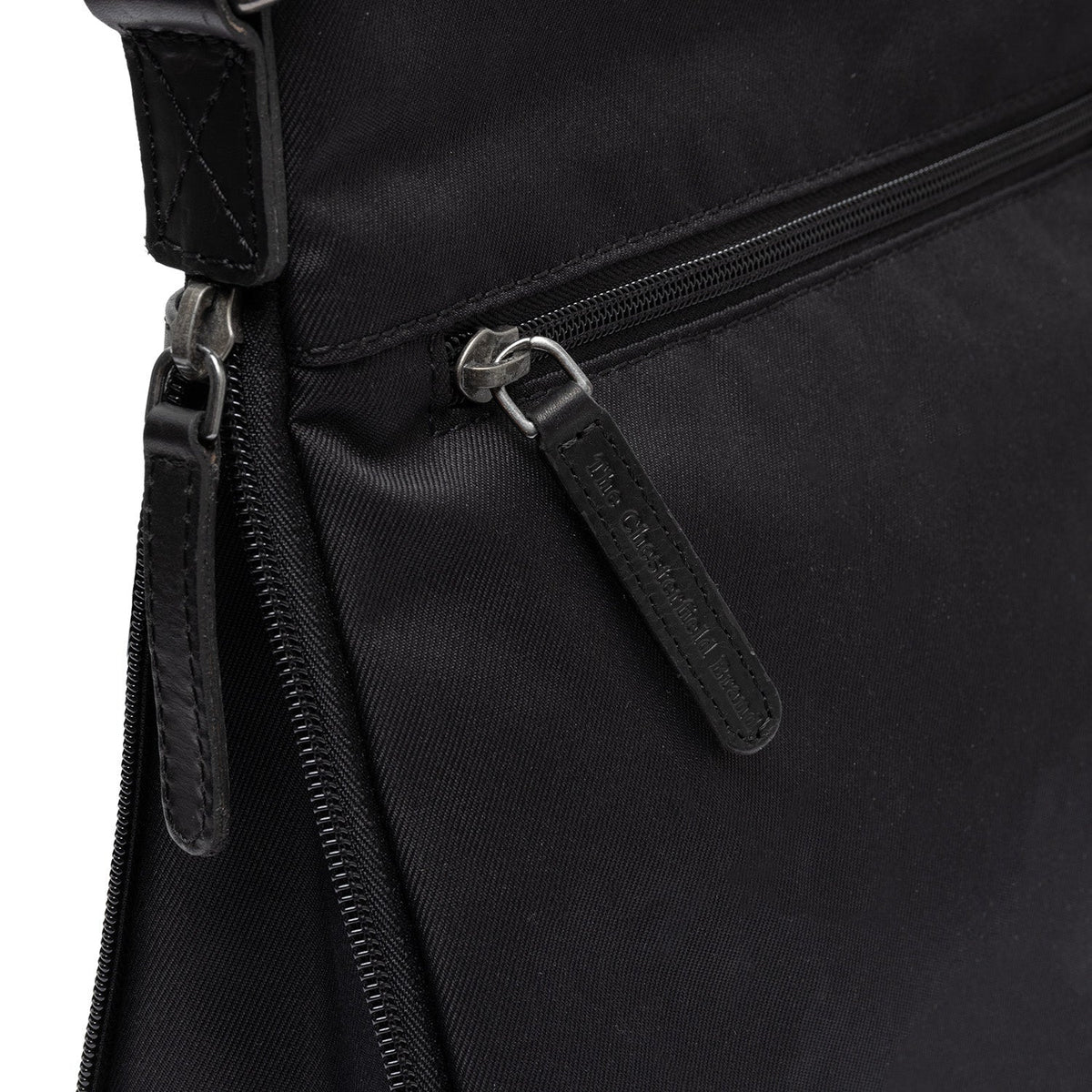 Classic 100% Full-Grain leather Bag - Rear Perspective Showing Reinforced Leather Straps &amp; Stitching
