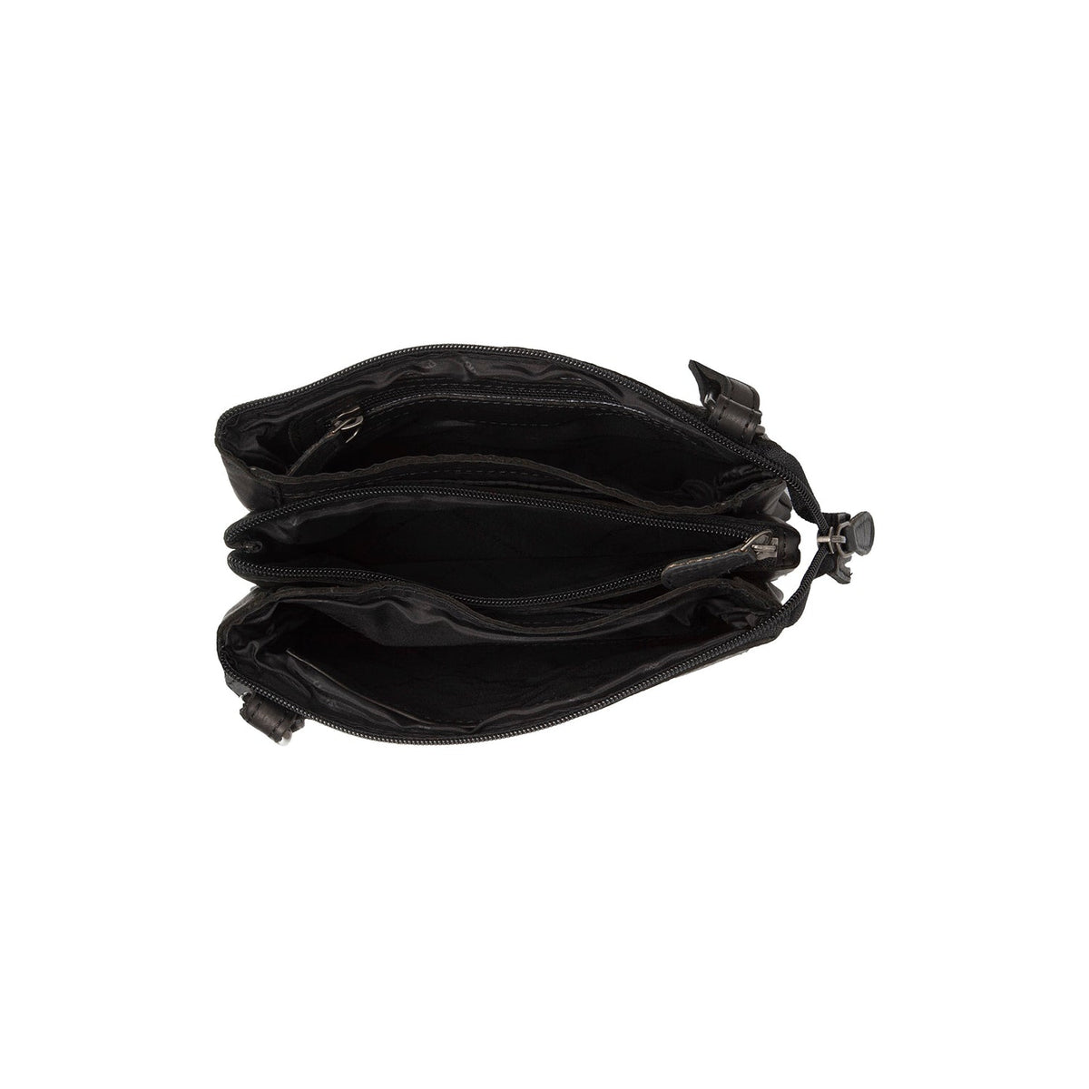 
Black Leather Crossbody Bag Osaka, detail view 1