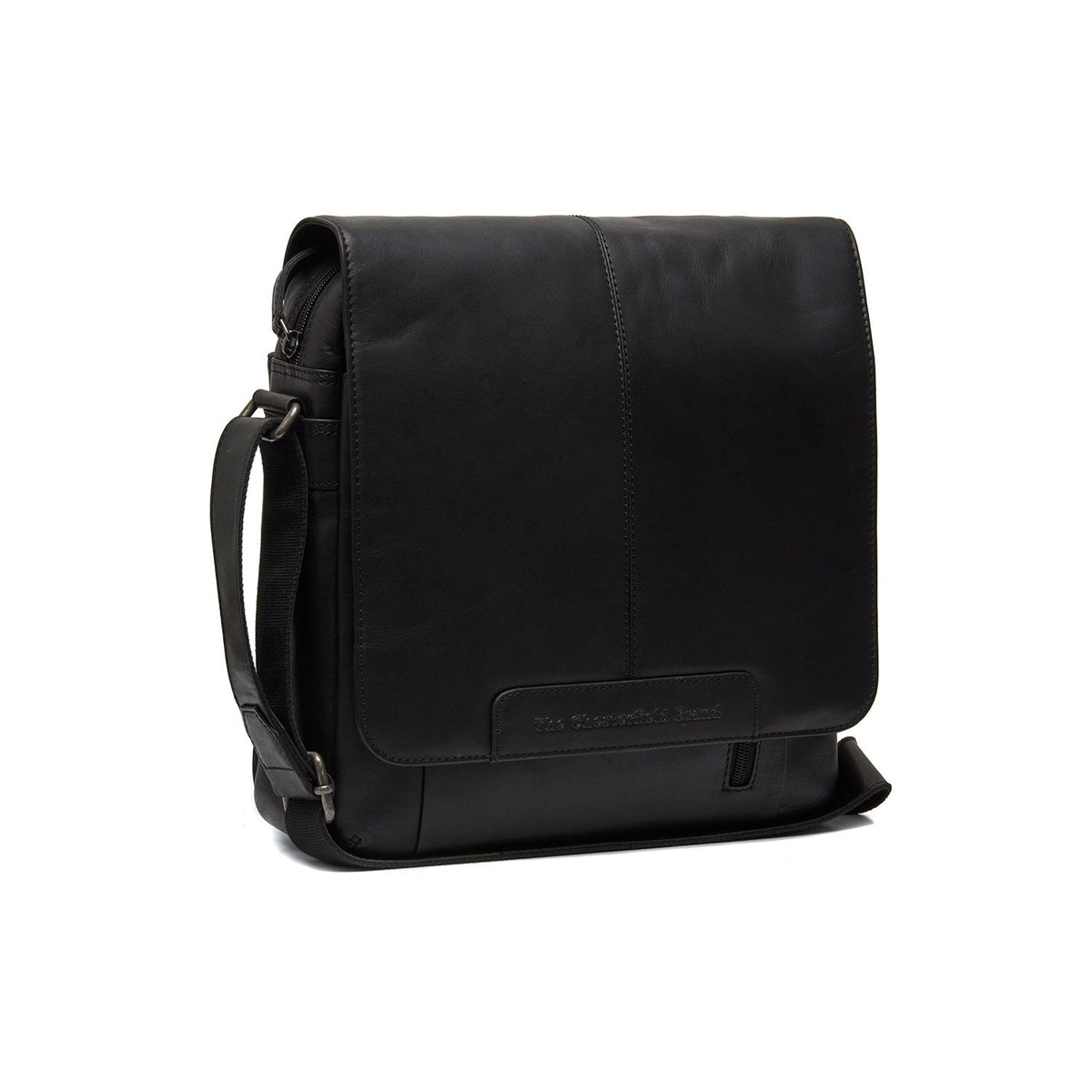 Raphael Full-Grain Leather Crossbody Bag in Classic 100% Full-Grain Leather - Full Exterior Front Profile View | Acheter en ligne