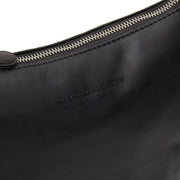 Red 100% Full-Grain leather Bag - Rear Perspective Showing Reinforced Leather Straps &amp; Stitching