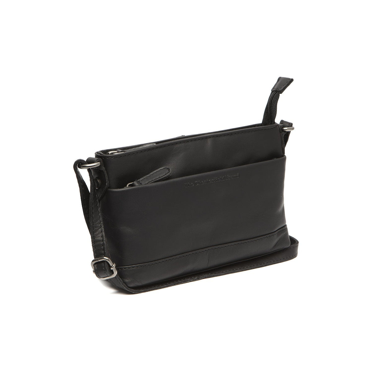 
Salerno Sac besace en cuir pleine fleur en cuir pleine fleur véritable 100% - Full Exterior Vue de face & silhouette ajustée | Acheter en ligne