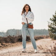 
Salerno Sac besace en cuir pleine fleur – alternate product view 3