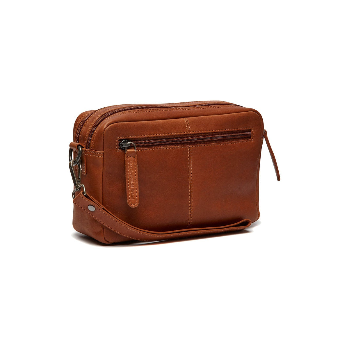 
Cognac Leather Crossbody Bag Samui, detail view 5