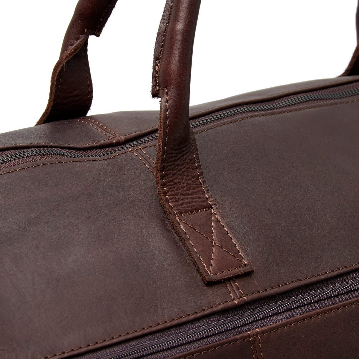Brown Leather Garment Bag Finlay pour Femme, detail view 1