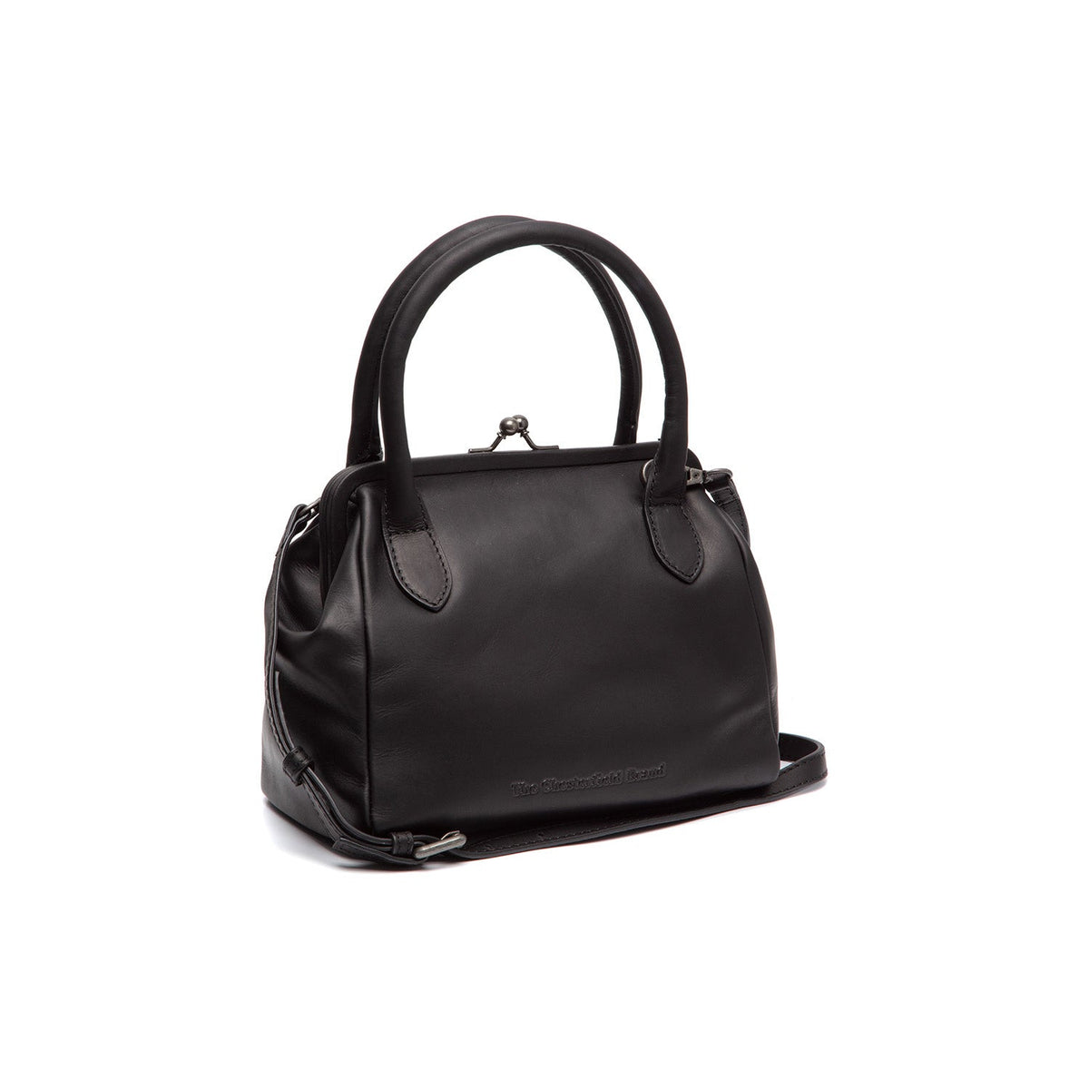 Chili Full-Grain Leather Handbag pour Femme in Classic 100% Full-Grain Leather - Vue de face &amp; silhouette ajustée | Acheter en ligne