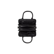 Vue détaillée of Classic Collar &amp; Heavy-Duty Zipper Hardware on Ezra Full-Grain Leather Handbag pour Femme