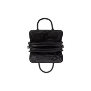 Vue détaillée of Classic Collar &amp; Heavy-Duty Zipper Hardware on Layton Full-Grain Leather Handbag pour Femme