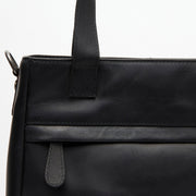 Classic 100% Full-Grain leather Goods - Back View Showing Tailored Shoulder Fit & Clean Hemline