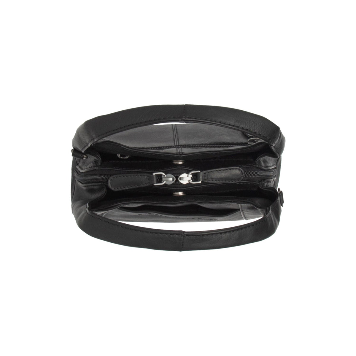 Lunera Full-Grain Leather Handbag - Vue de profil avec coupe de manche ergonomique