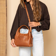 Lunera Full-Grain Leather Handbag – Vue produit alternative 3