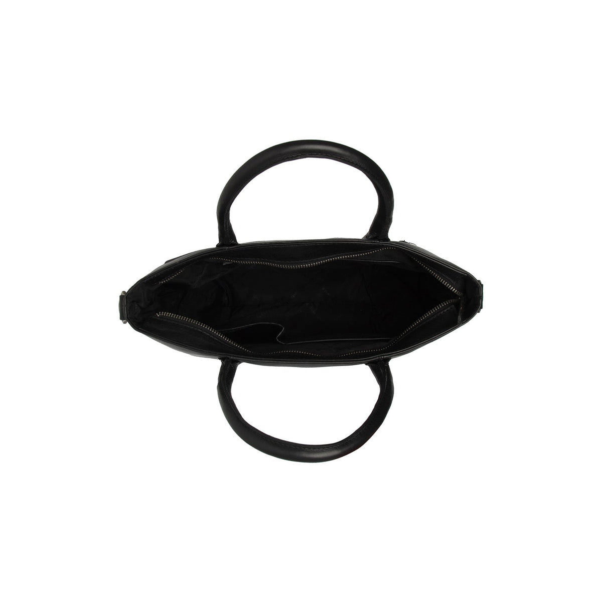 
Pergamino Sac à main en cuir pleine fleur - Vue de profil mettant en valeur la coupe de manche ergonomique