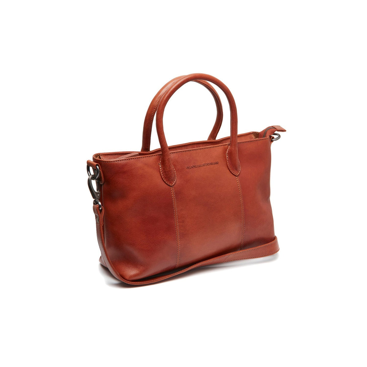 
Tailored Rib Cuffs & Hem Craftsmanship Construction Detail on Pergamino Sac à main en cuir pleine fleur
